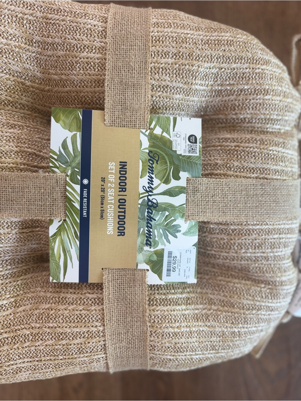 🎉LAST CHANCE🎉Tommy Bahama 20*20 Tufted Woven Indoor/Outdoor Seat Cushion - Picture 4 of 10